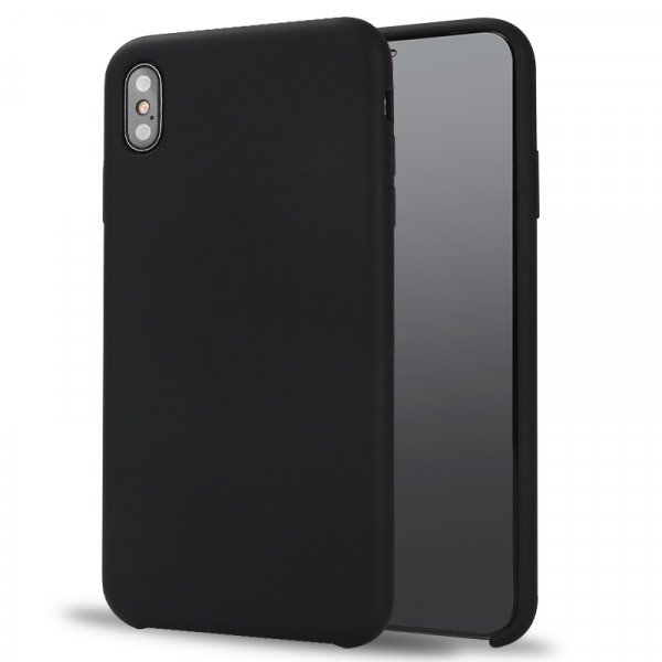 Wholesale iPhone Xs Max Pro Silicone Hard Case (Black)
